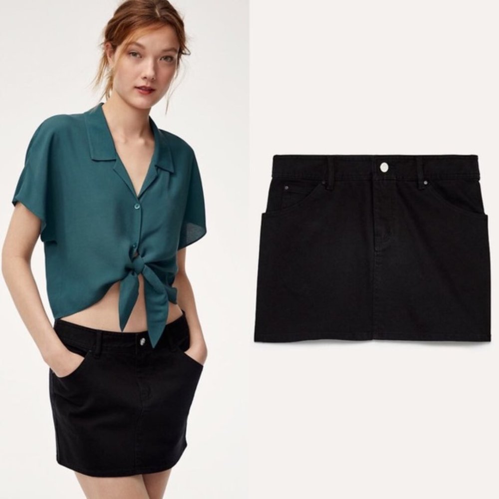 Wilfred Free Straver Denim Skirt